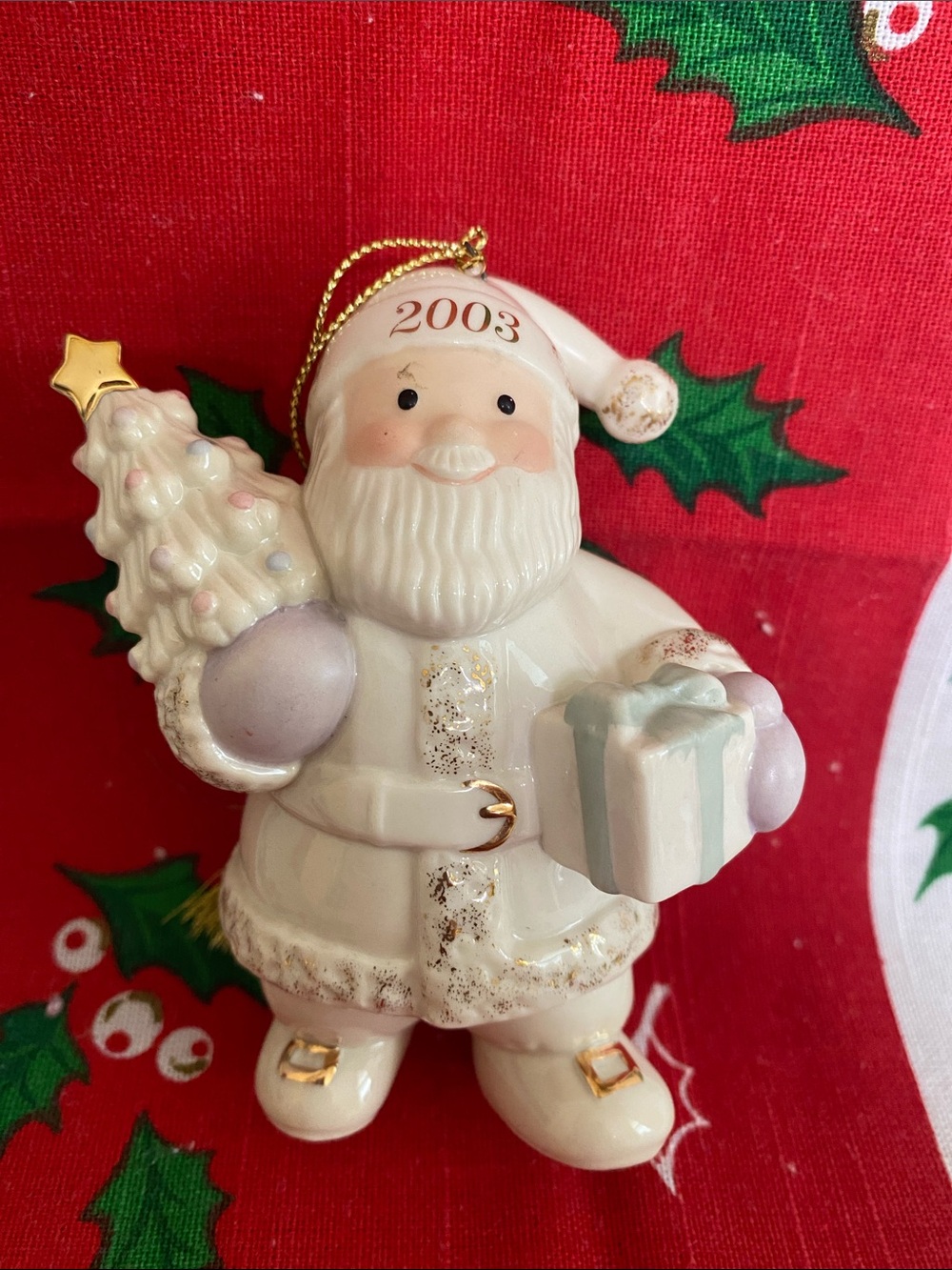 LENOX 2003 “Santa’s Decorated Delivery” Annual Christmas Ornament